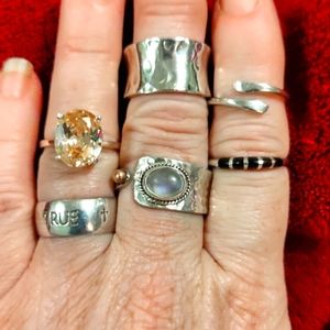 ❤️ SOLD!! Real Sterling 925 Ring Lot